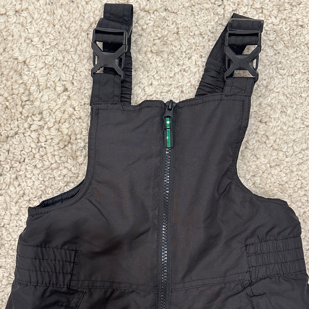 Champion Black Kids Snow Bib Overalls